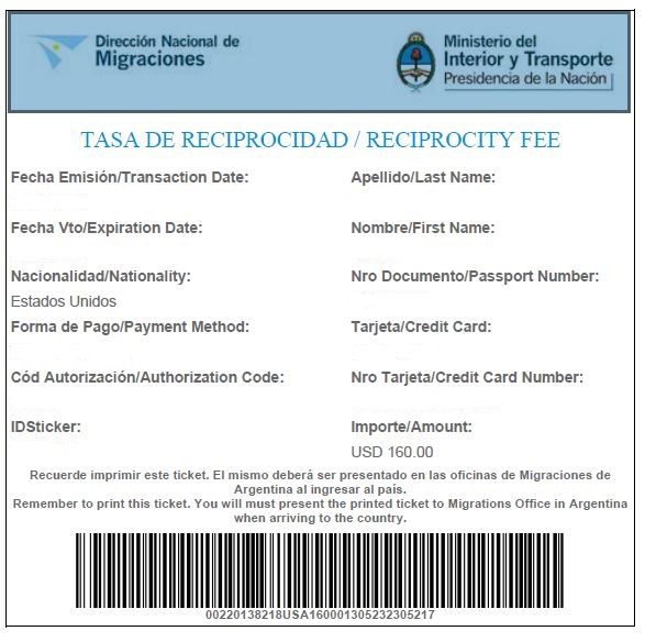 example of Visa